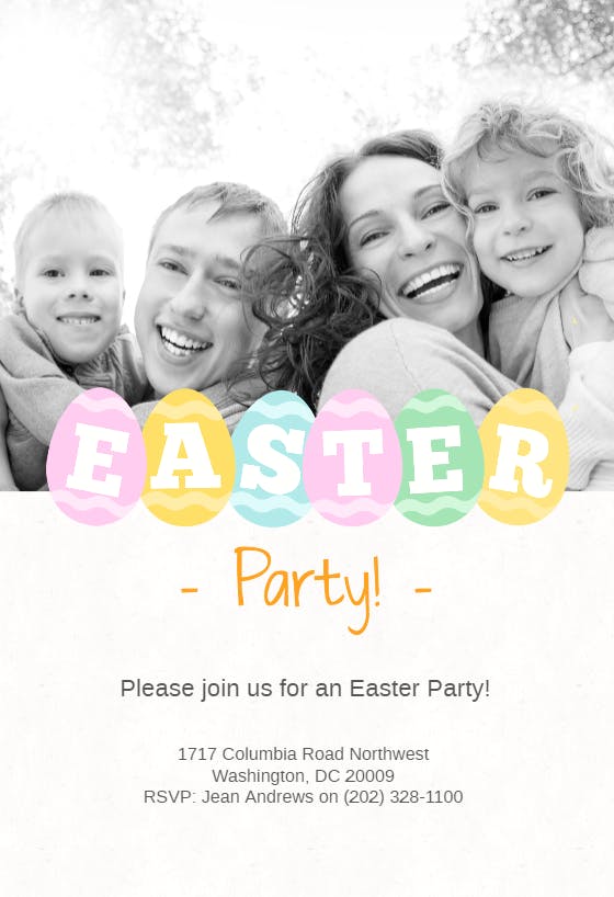 Easter fun -  invitación para día festivo