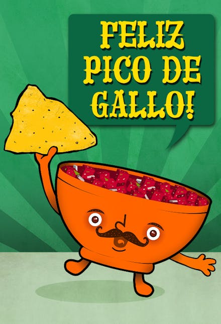 Feliz Pico De Gallo - Cinco de Mayo Card