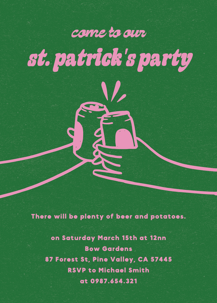 Fizzy fun - holidays invitation