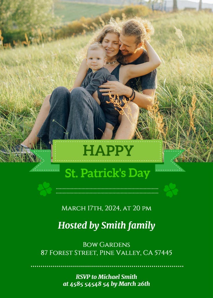 Happy party - invitación para el día de san patricio