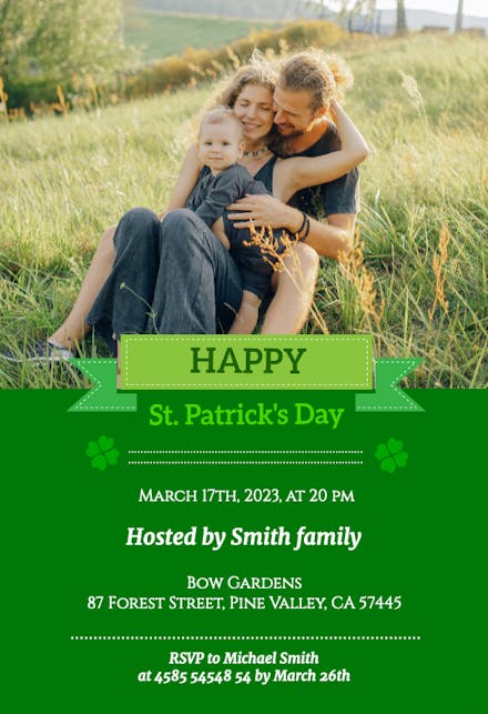 Happy Party - St. Patricks day Invitation