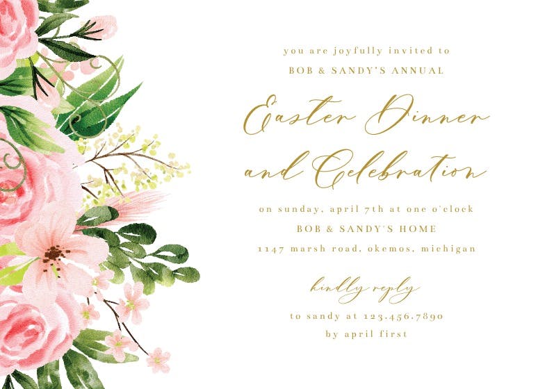 Lunch on us - party invitation