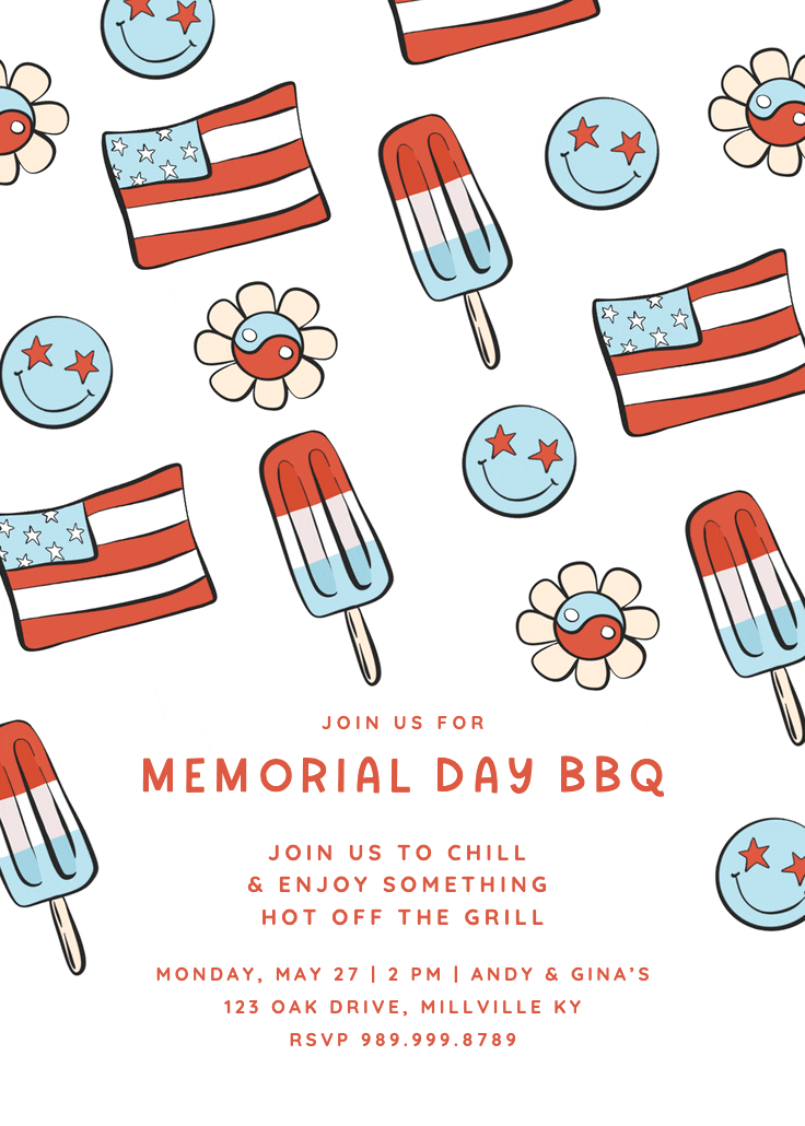 Patriotic party - invitación del día conmemorativo