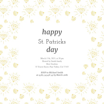 Precious Patrick - St. Patricks day Invitation