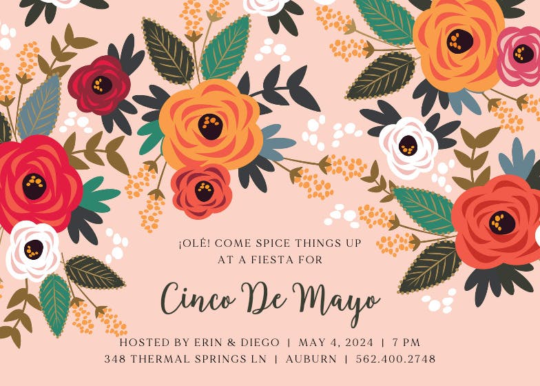 Spice things up -  invitación del cinco de mayo