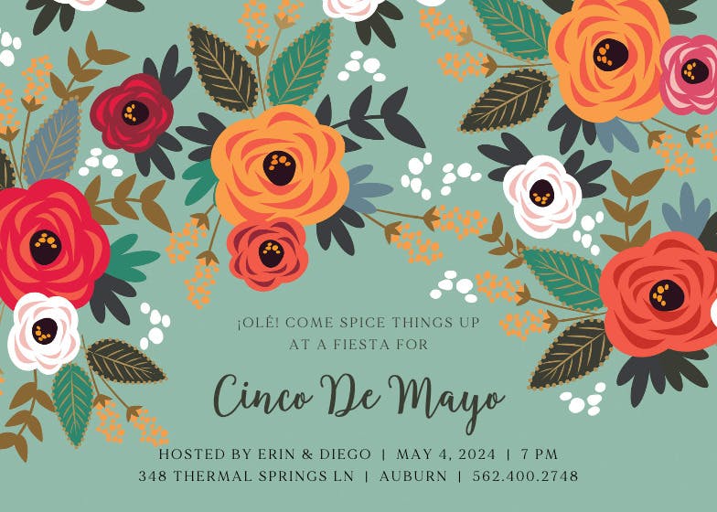 Spice things up -  invitación del cinco de mayo
