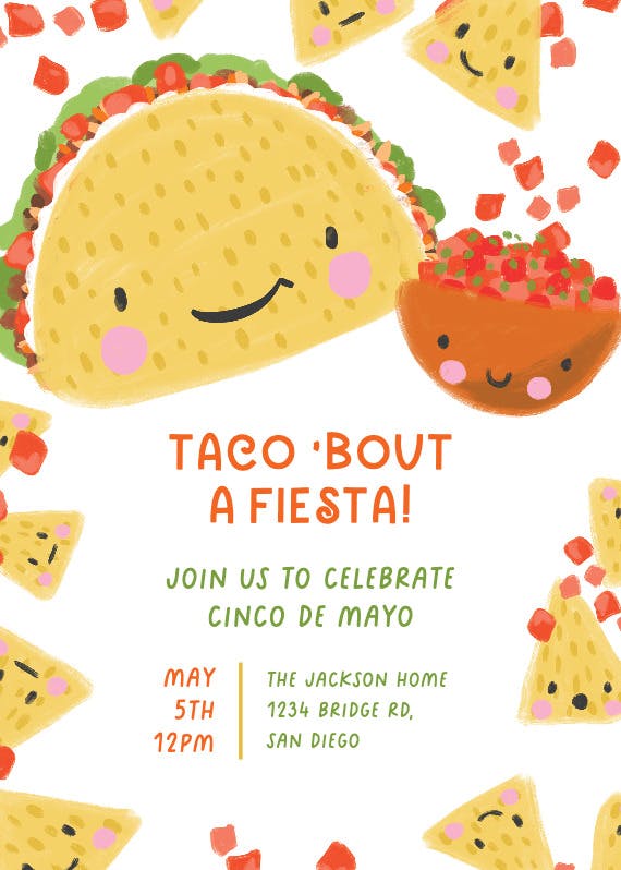 Taco ‘bout fun -  invitación del cinco de mayo