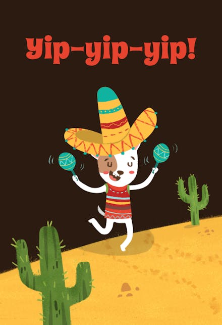 Yipee Fiesta - Cinco de Mayo Card