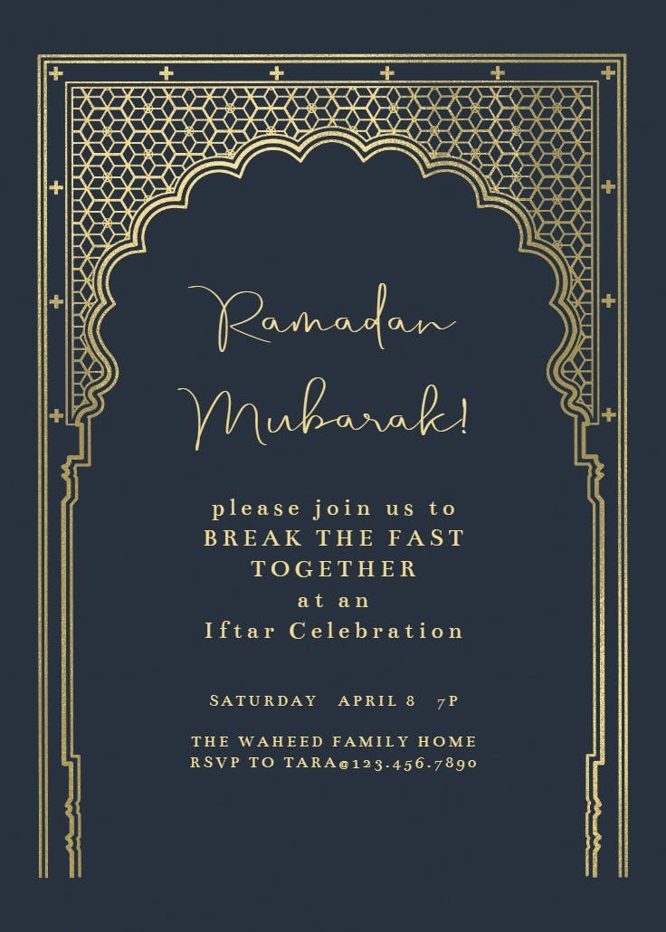 Breaking bread - ramadan invitation