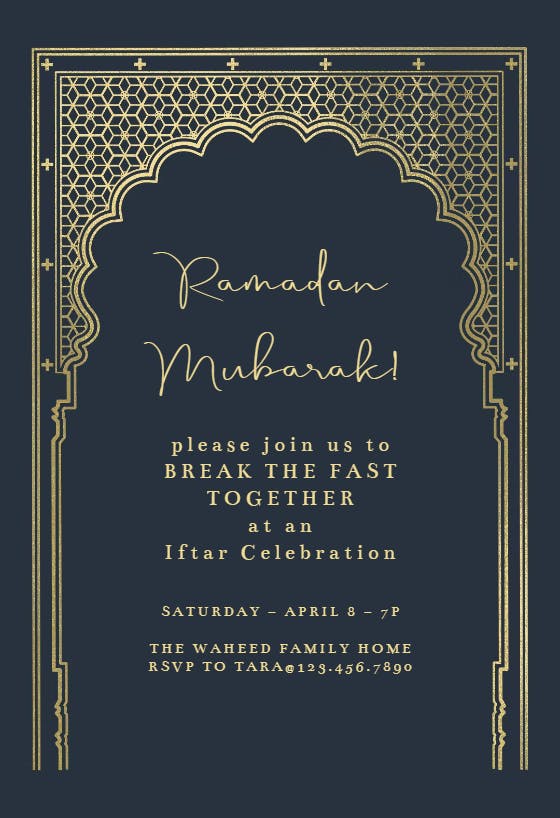 Breaking bread - ramadan invitation