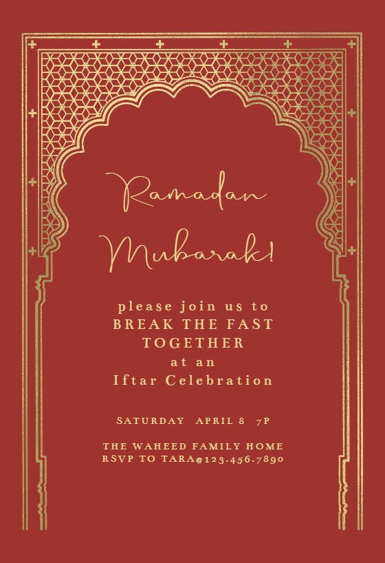 Breaking bread -  invitación de ramadán