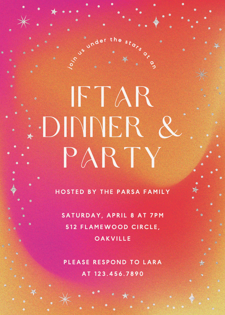 Dreamy night - ramadan invitation