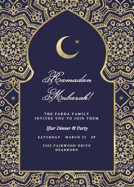 Keeping tradition -  invitación de ramadán