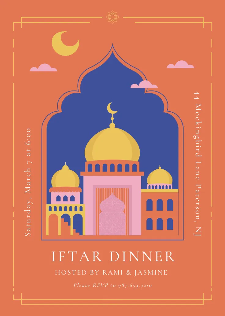 Lantern light iftar － ラマダン招待状