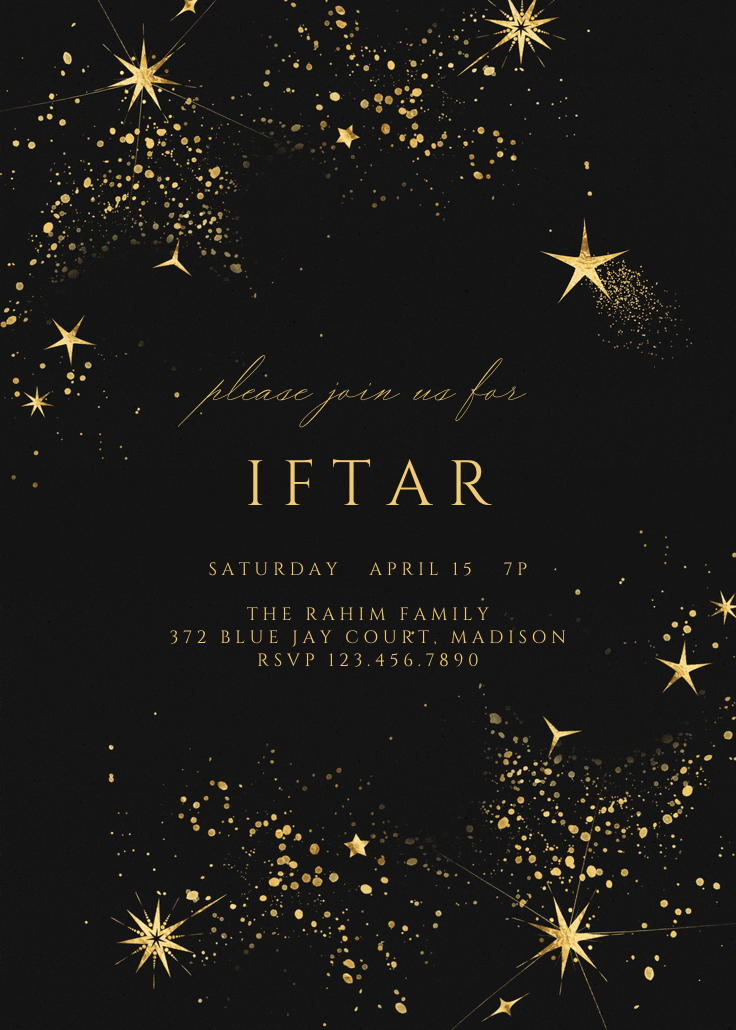 Starshine - ramadan invitation