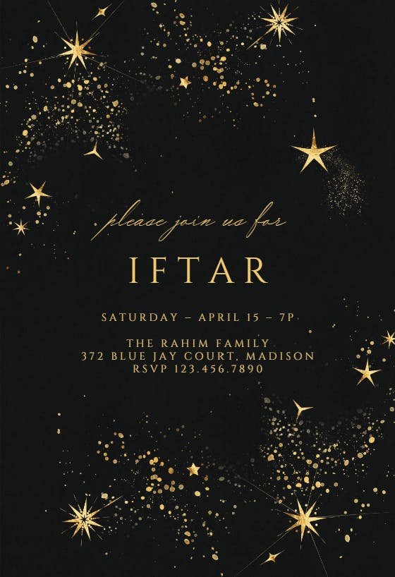 Starshine - ramadan invitation