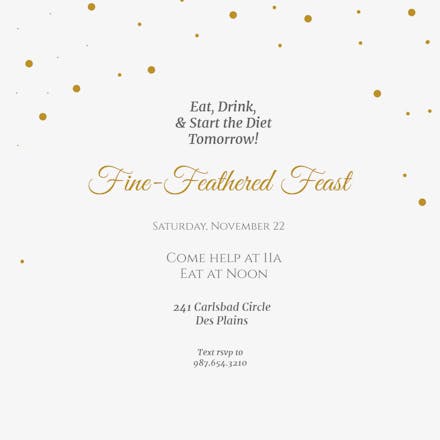 Foliage Frame - Invitación De Acción De Gracias