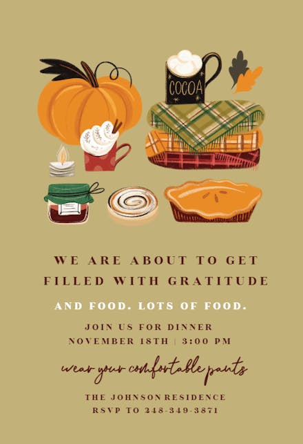 thankFULL - Thanksgiving Invitation
