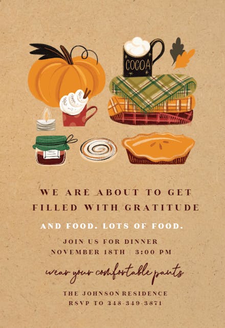 thankFULL - Thanksgiving Invitation