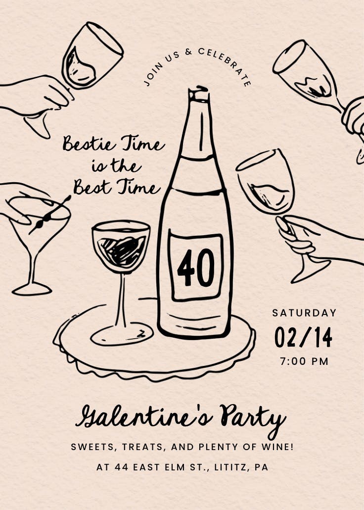 Best kind of vintage - invitación para san valentín