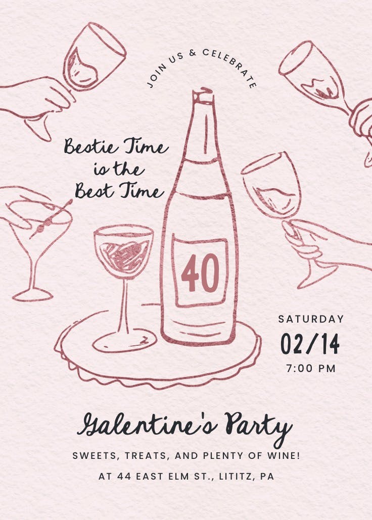 Best kind of vintage - invitación para san valentín