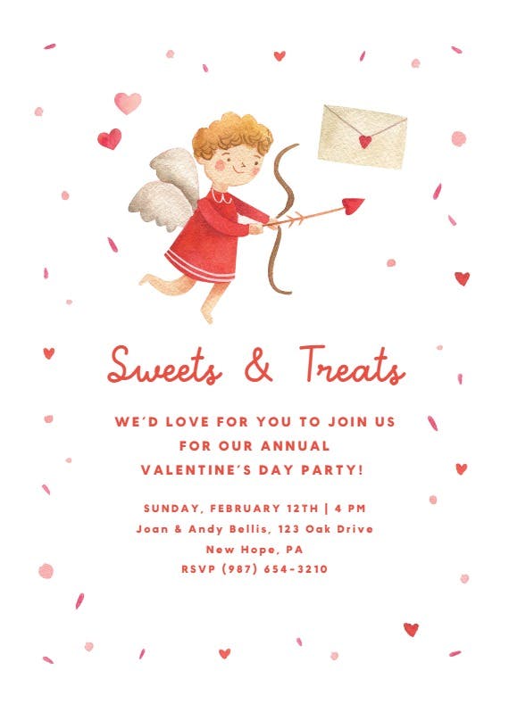 Cupid’s strike - valentine's day invitation