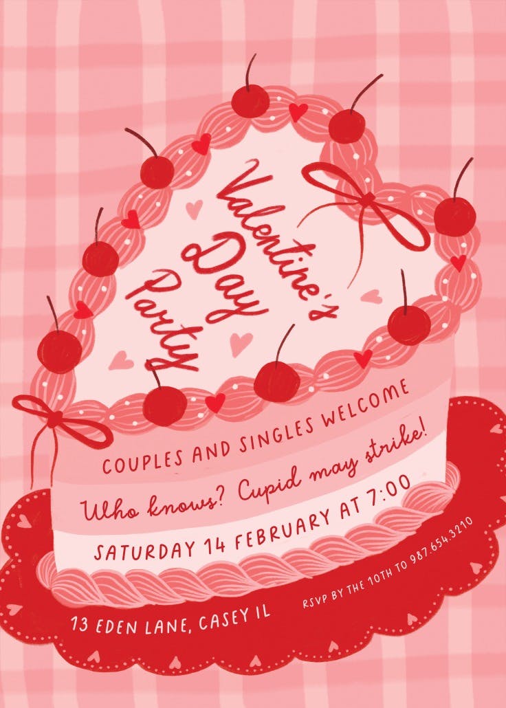 Dessert first - holidays invitation