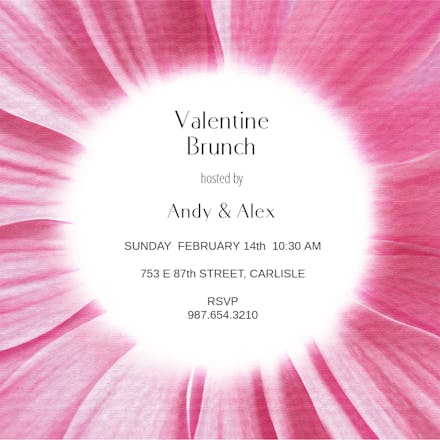 Flower Power - Valentine's Day Invitation
