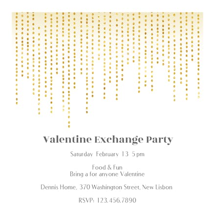 Gradient Beads - Valentine's Day Invitation