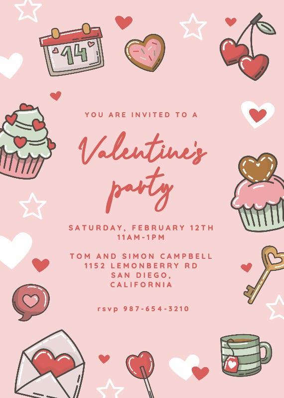 Love frame - valentine's day invitation