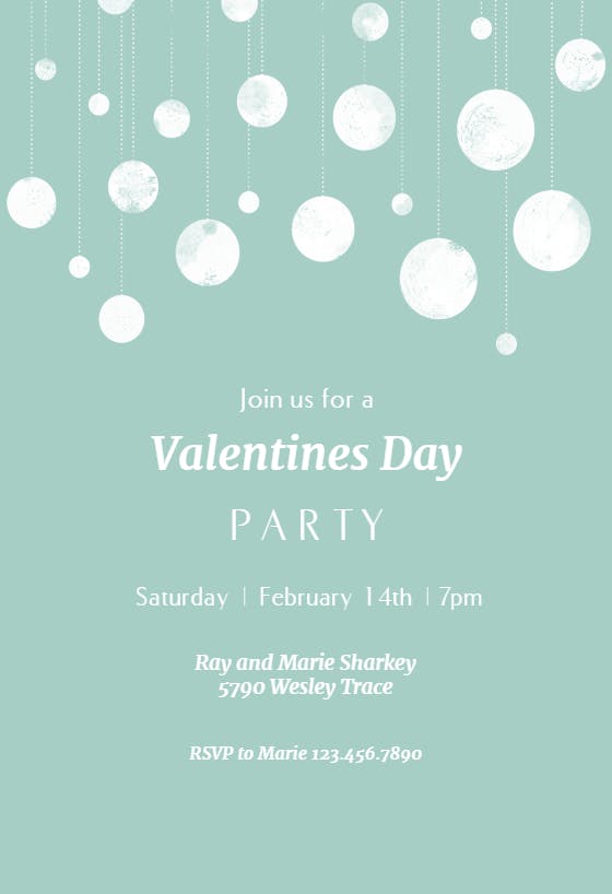Valentine simplicity - valentine's day invitation