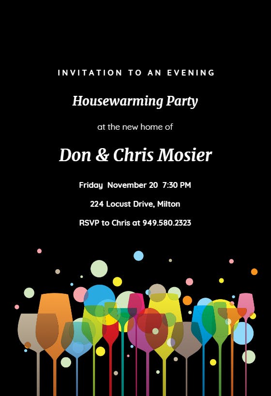Ambience - housewarming invitation