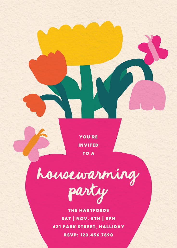 Brighter & better - invitación para inauguración de casa nueva
