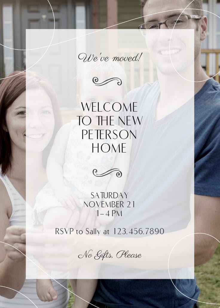 Choice property - housewarming invitation