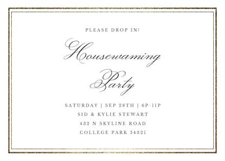 Classy Housewarming - Housewarming Invitation