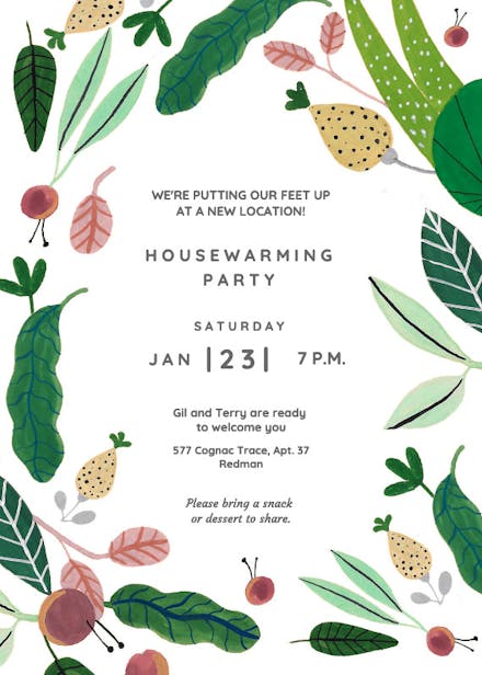 New House Warming Invitation – Simple Desert Designs