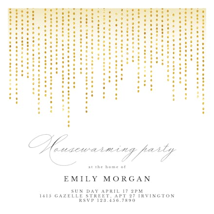 Dew Dropping - Housewarming Invitation