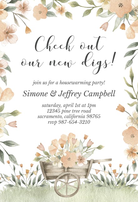 Easter Spring - Housewarming Invitation