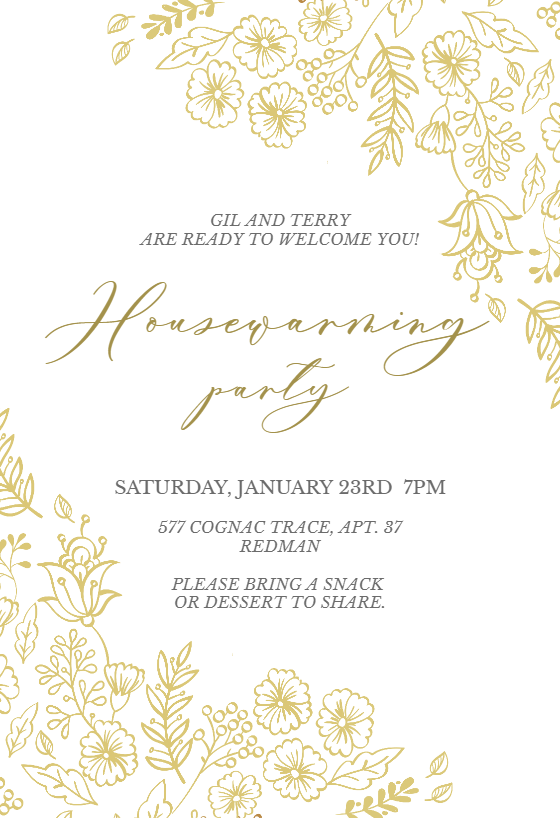 Fresh Start - Housewarming Invitation Template (Free) | Greetings Island