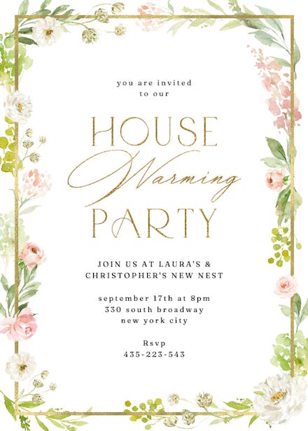 154+ Free Templates for 'House warming