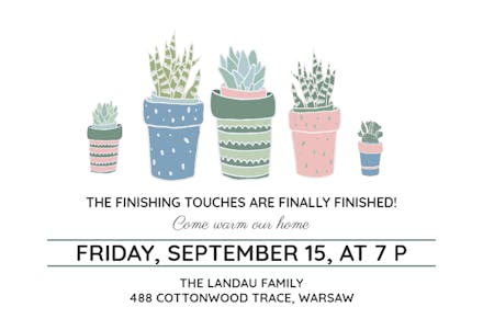 Green Thumb - Housewarming Invitation