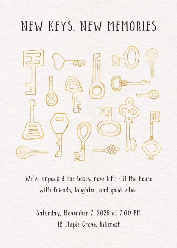 Knock on our door - einladung