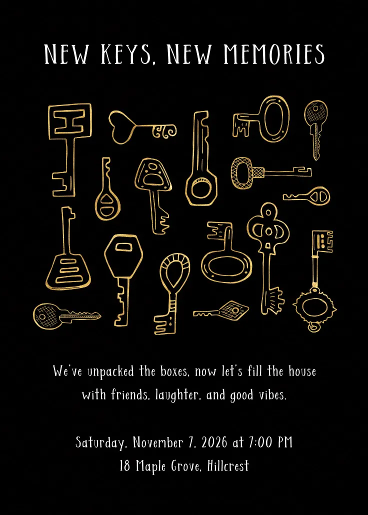 Knock on our door - 招待状