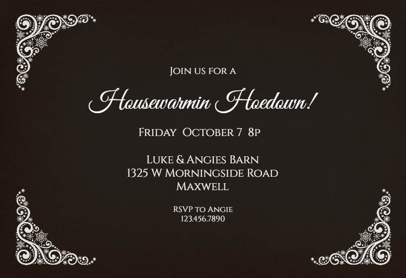 Gradient Arched Window - Housewarming Invitation Template (Free ...