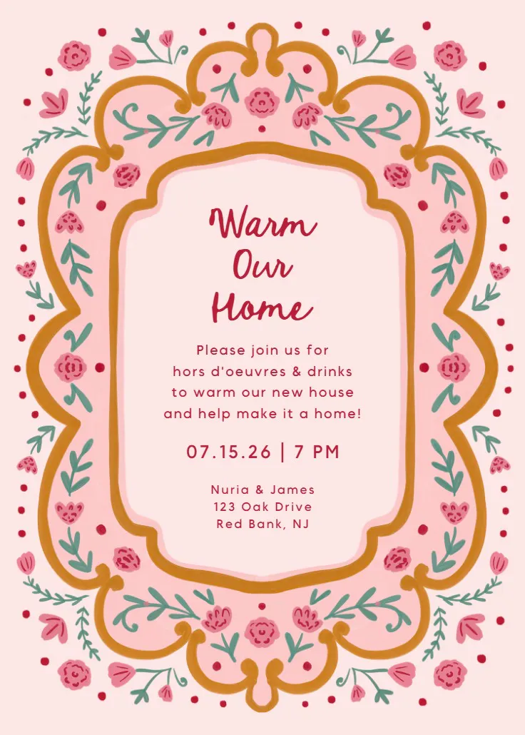 Love frame - invito inaugurazione casa