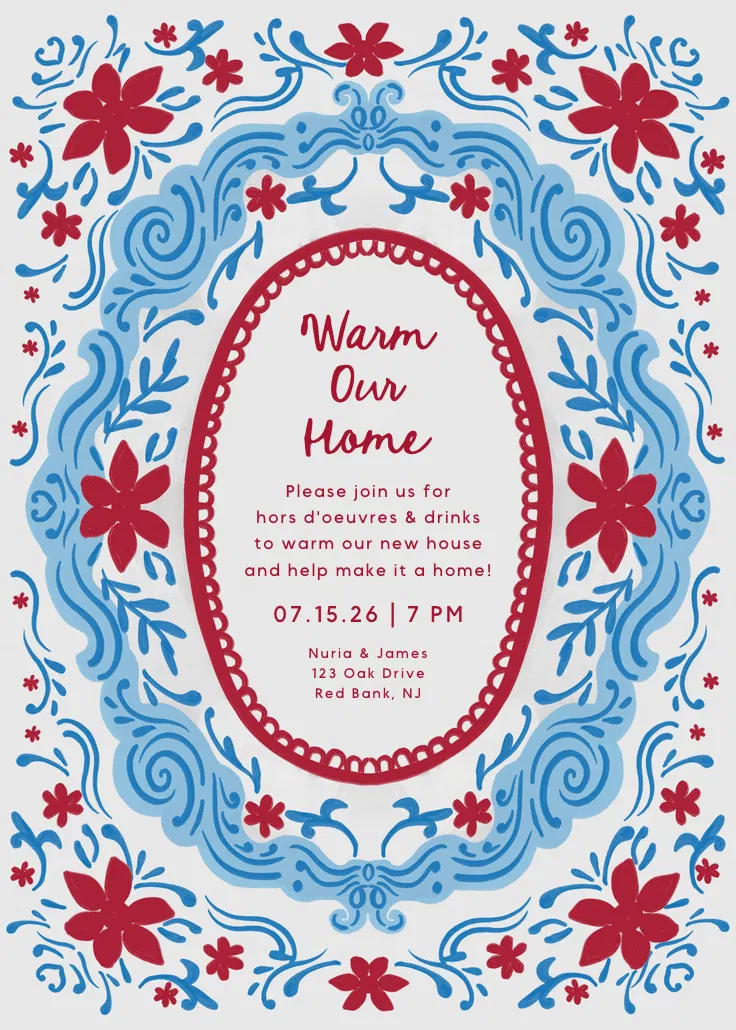 Love frame - undangan syukuran rumah baru