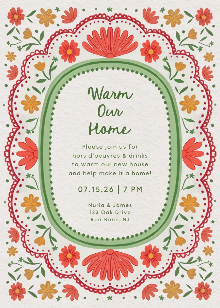 Love frame - housewarming invitation