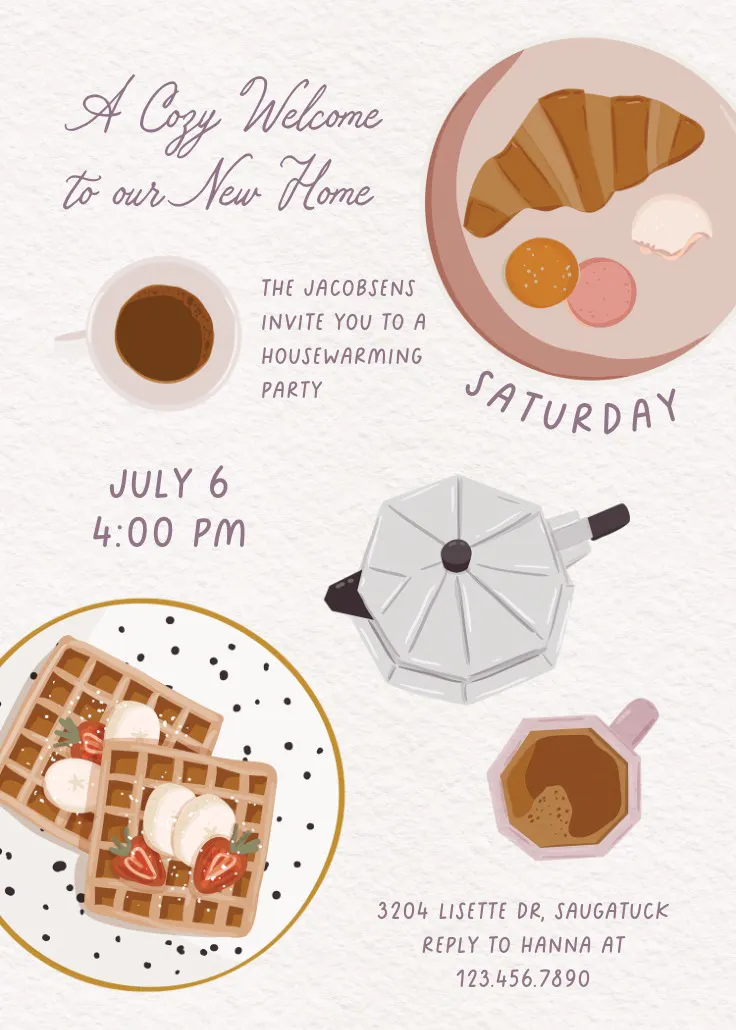 Meet me for mimosas - housewarming uitnodiging