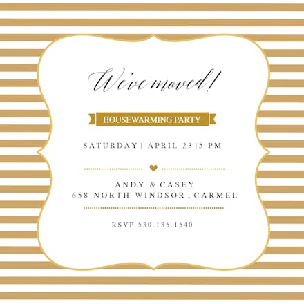 Party Lines - Housewarming Invitation