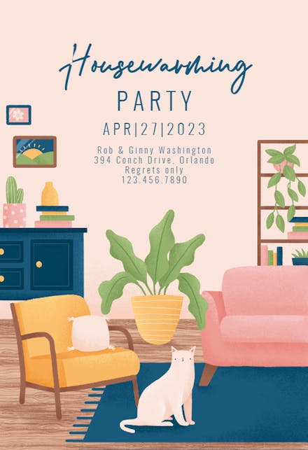 Cozy home - Housewarming Invitation